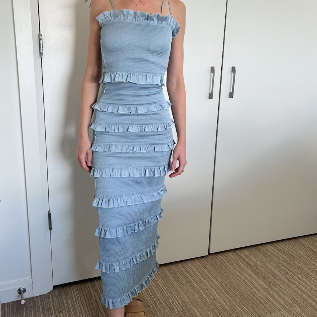 V. Chapman, The Lily Dress In Arctic Ice, Size 0